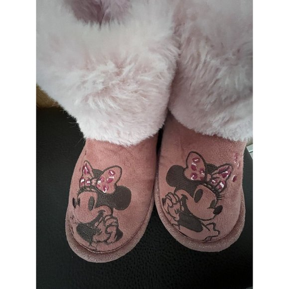 Disney - Minnie Mouse Boot Slippers - Medium Size 7/8 - Picture 6 of 15